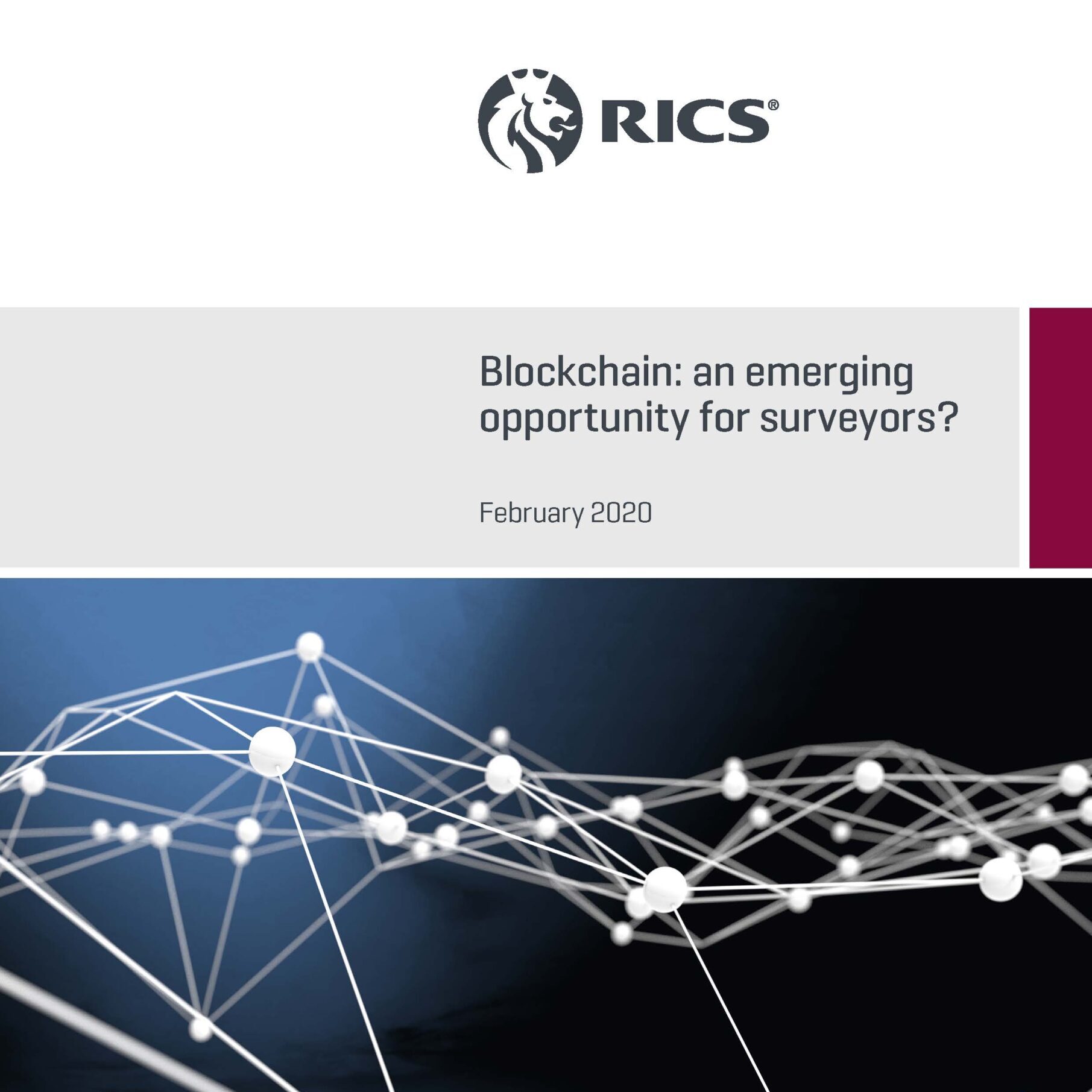 Blockchain: an emerging opportunity for surveyors?