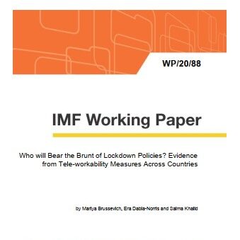 Who will Bear the Brunt of Lockdown Policies? Evidence from Tele-workability Measures Across Countries