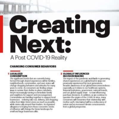 Creating Next: A Post COVID-19 Reality