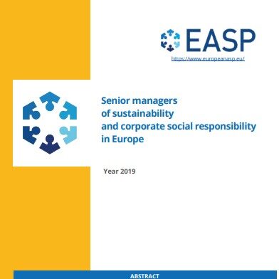 Senior managers of sustainability and corporate social responsibility in Europe